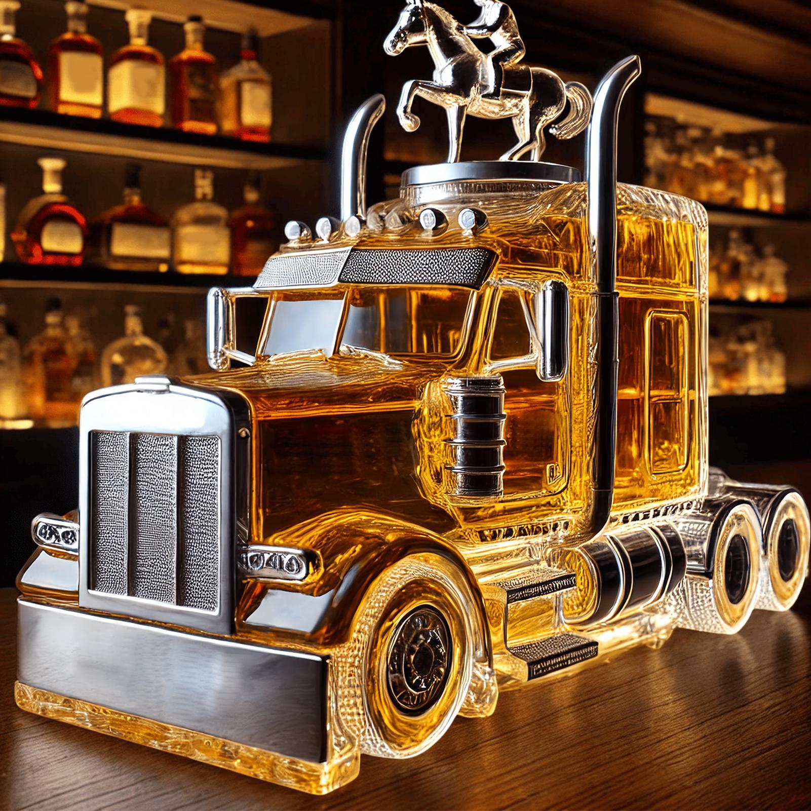 Wine Decanter Half Truck Bourb - Wine To Beer To Liquor recension och pris
