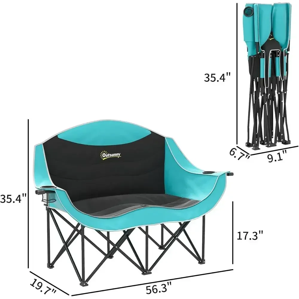 Two-Person Padded Folding Camp - Wine Bag Carry Two recension och pris