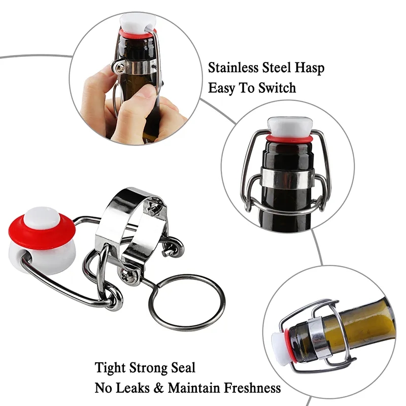 Flip Top Cap Stopper Swing Top - Wine Root Beer recension och pris