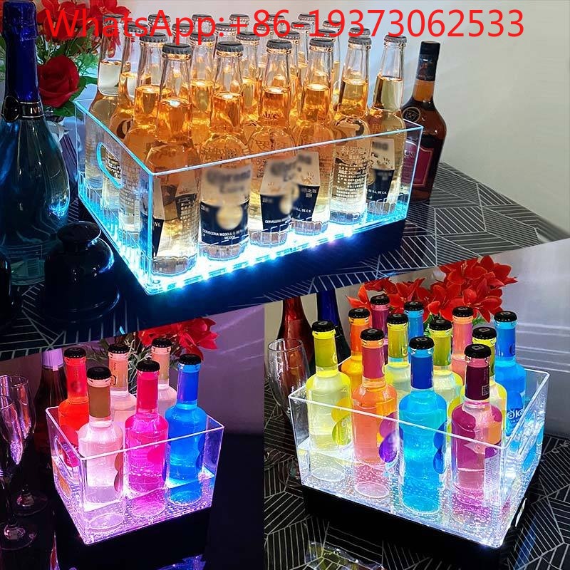 Square Luminous Ice Bucket Bar - Wine Beer Bar recension och pris