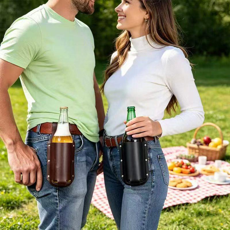 1Pcs Premium Leather Beer Bott - Wine Beer Glass recension och pris