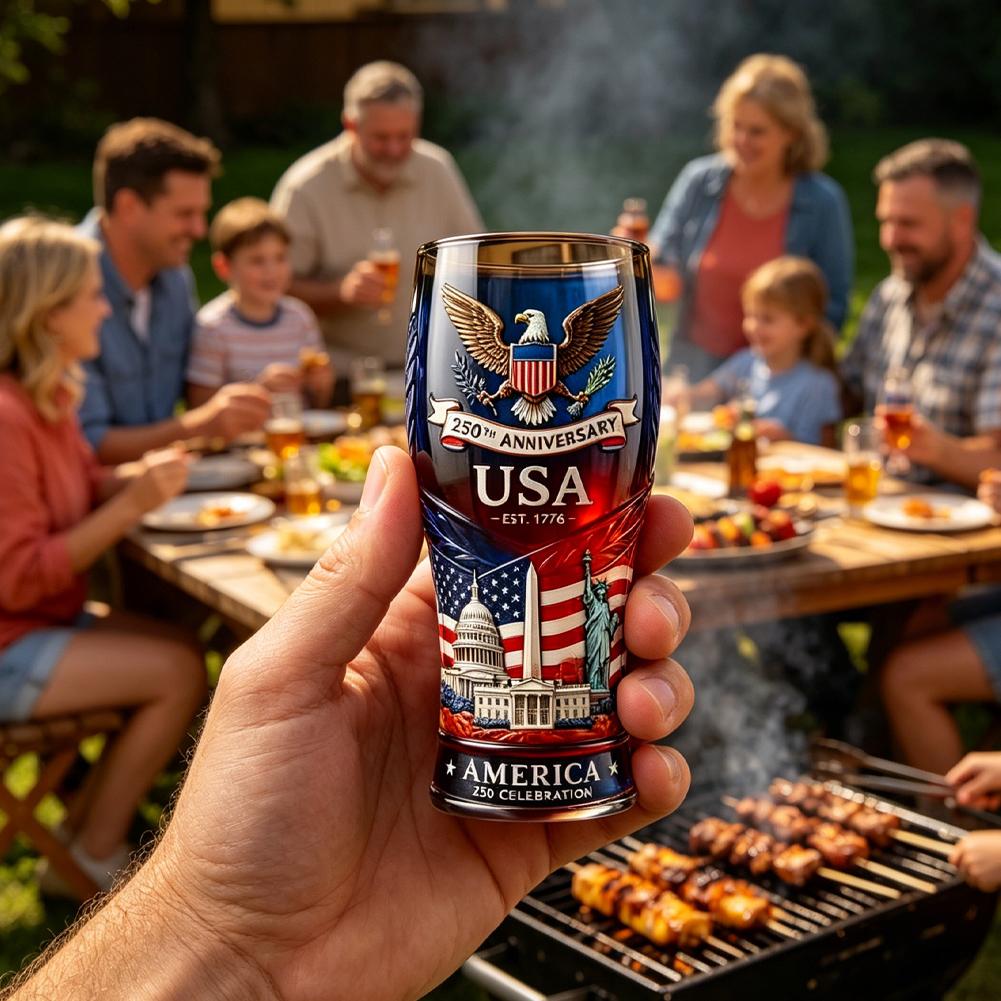 USA 250th Anniversary Beer Gla - Wine Beer Glass recension och pris