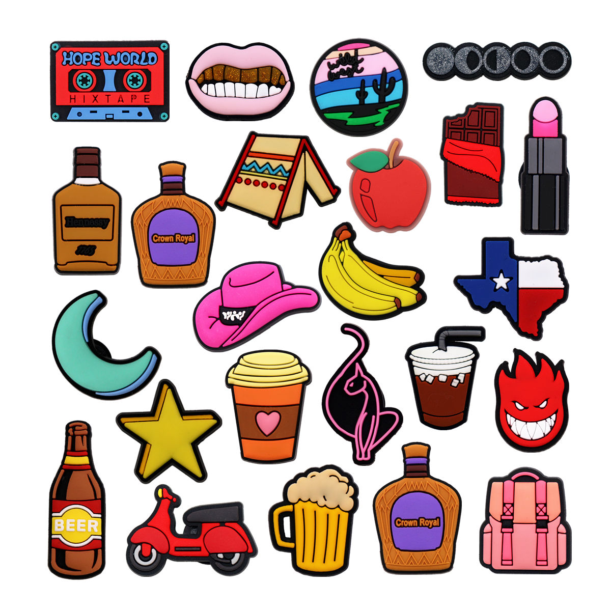 1 Pcs Novelty Shoe Charms Acce - Wine X Beer recension och pris