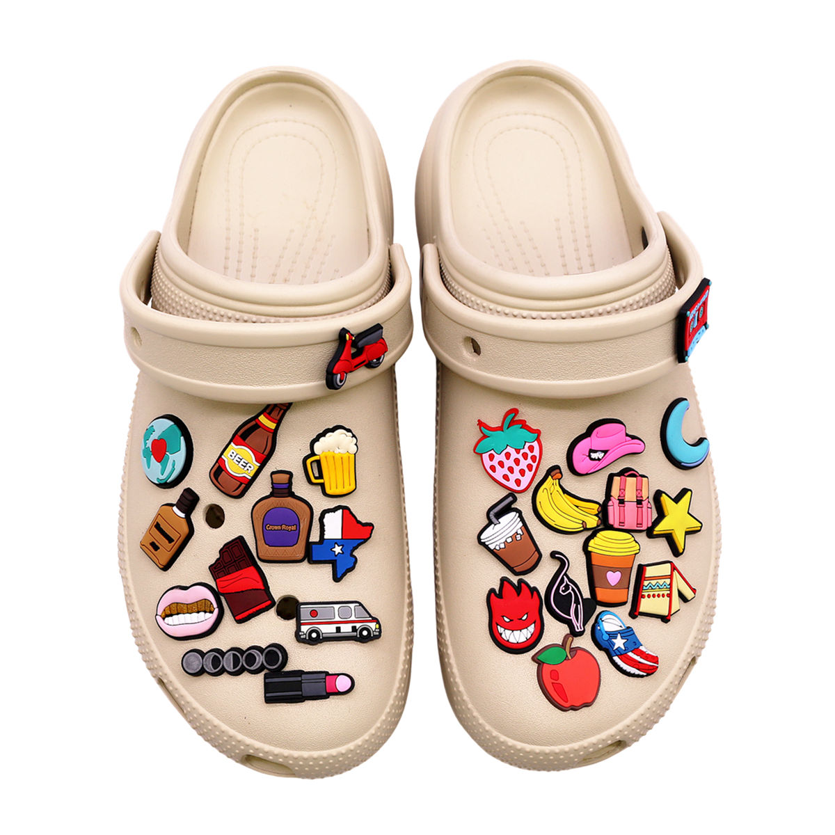 1 Pcs Novelty Shoe Charms Acce - Wine X Beer recension och pris