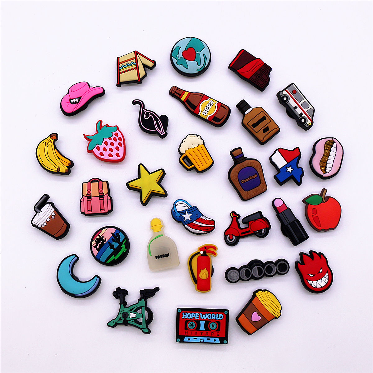 1 Pcs Novelty Shoe Charms Acce - Wine X Beer recension och pris