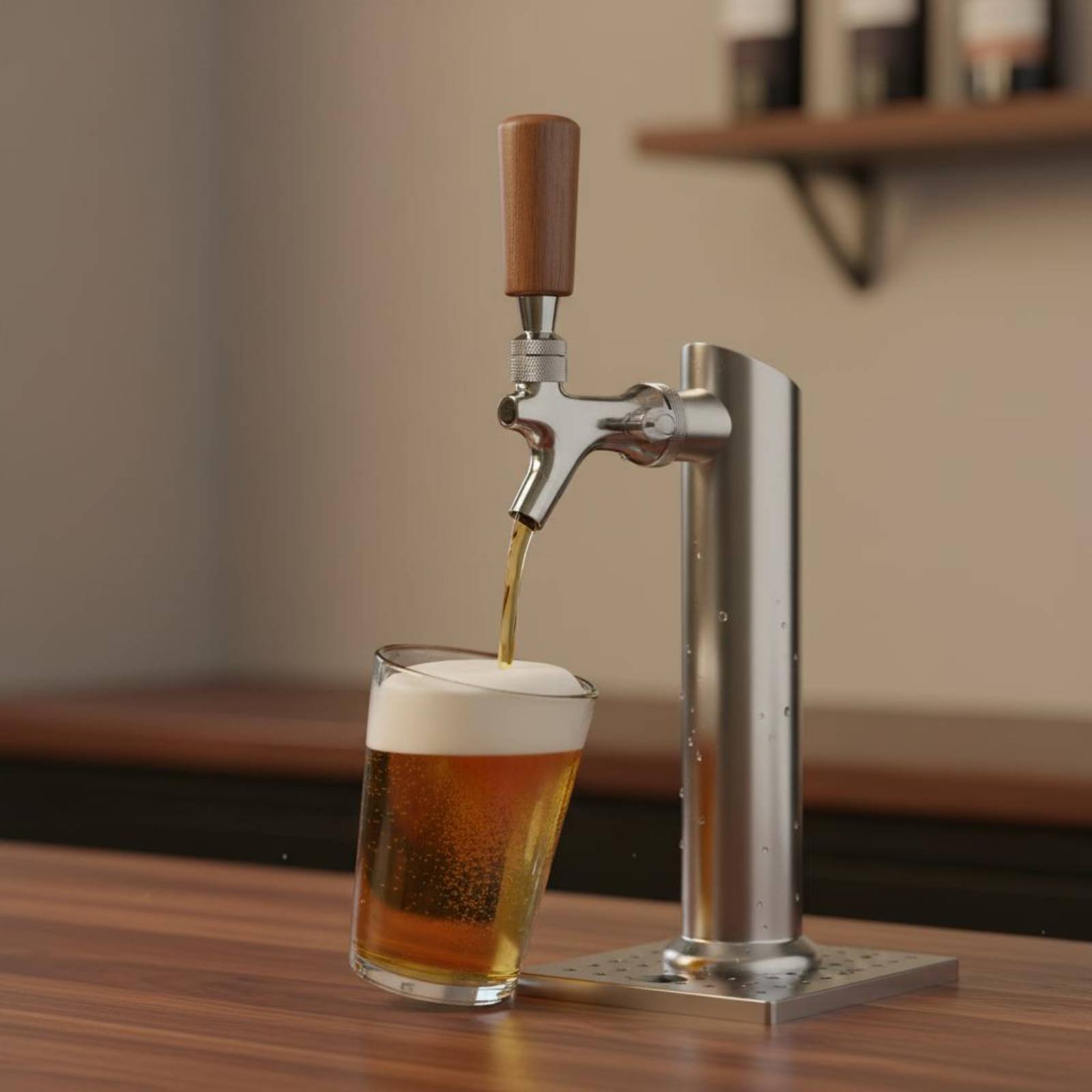 Short Wooden Beer Handle Solid - Wine Beer Bar recension och pris