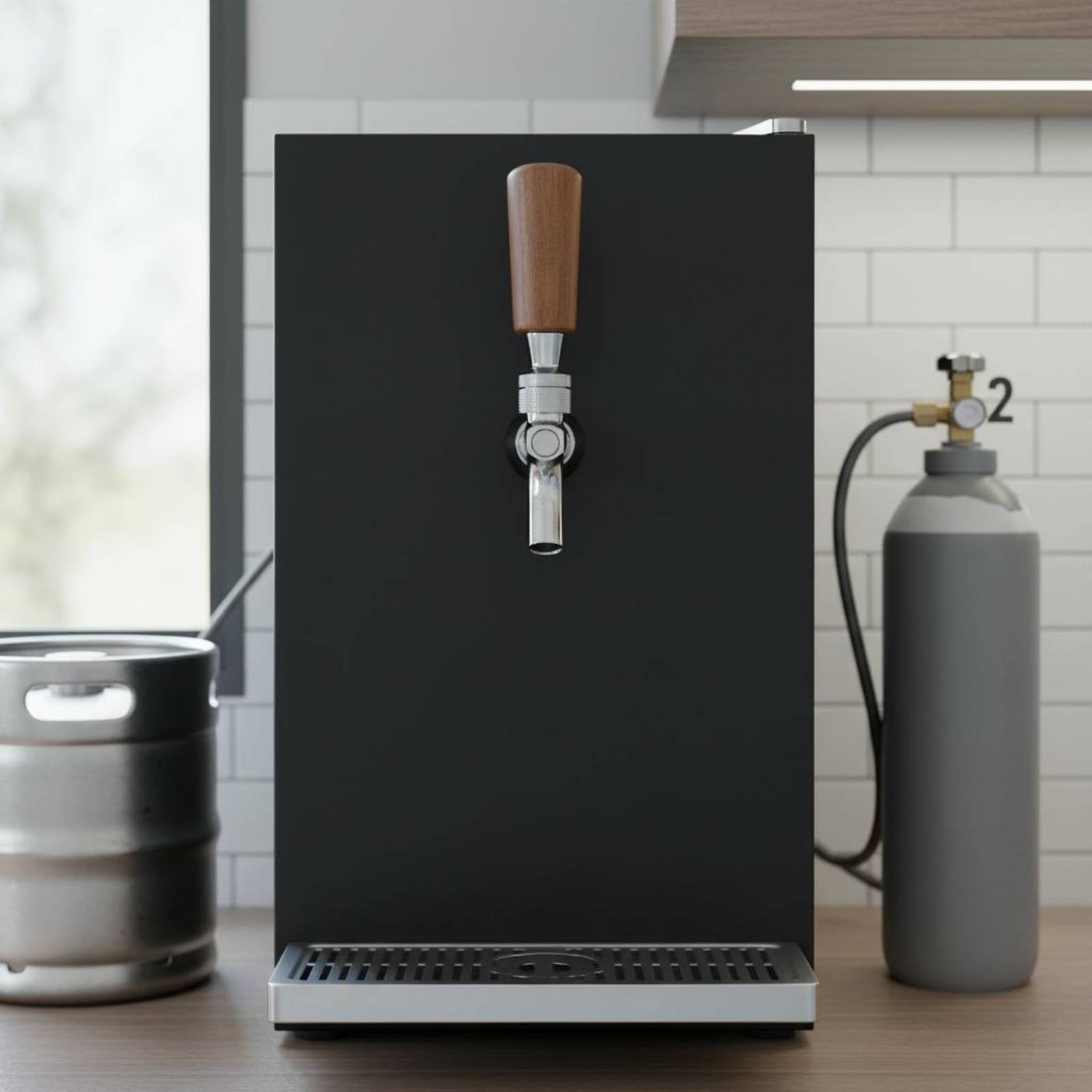 Short Wooden Beer Handle Solid - Wine Beer Bar recension och pris