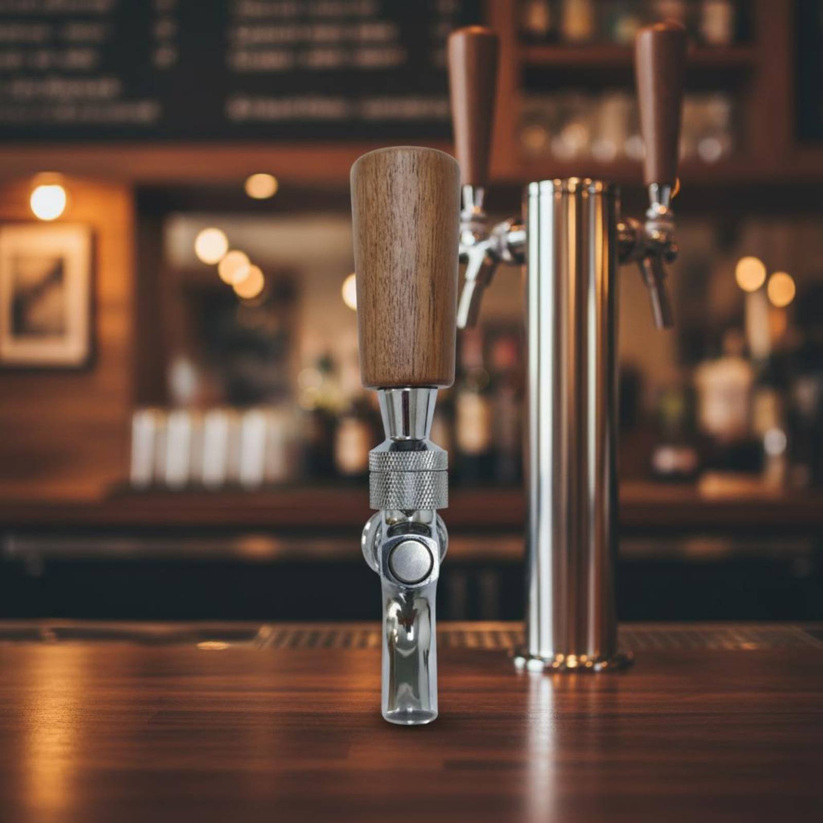 Short Wooden Beer Handle Solid - Wine Beer Bar recension och pris